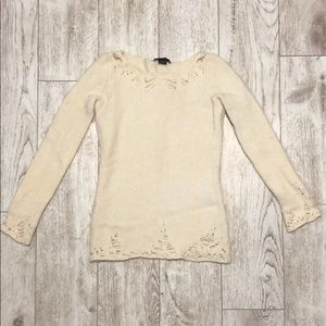 Armani Exchange lambswool cream sweater S